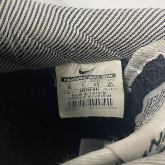 Nike Air Force 1 Sneakers Men's Sz 10 Shoes Black Seersucker Pack Low Pinstripe - Picture 14 of 14